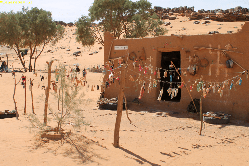 nomaden in de Sahara