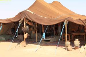 Bedouinen tent in de woestijn van Marokko
