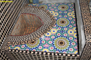 traditioneel aardewerk mozaiek fez