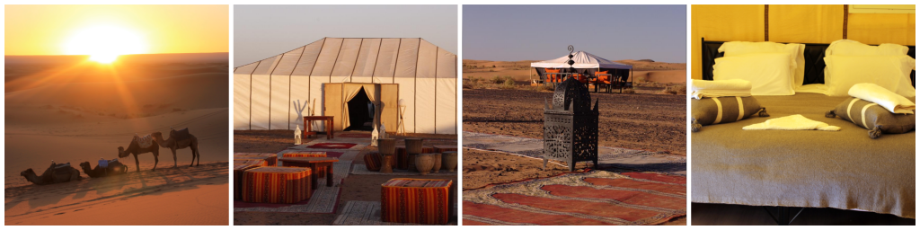Ons luxe tentenkamp in de Sahara woestijn
