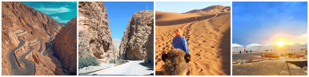 Impressie 4-daagse rondreis Marrakech - -Boumalne Dades - Todra - woestijn en kameel - tentenkamp