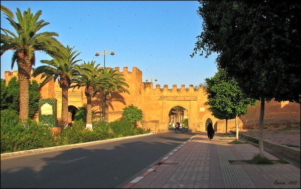 city gate of the town of taroudant morocco